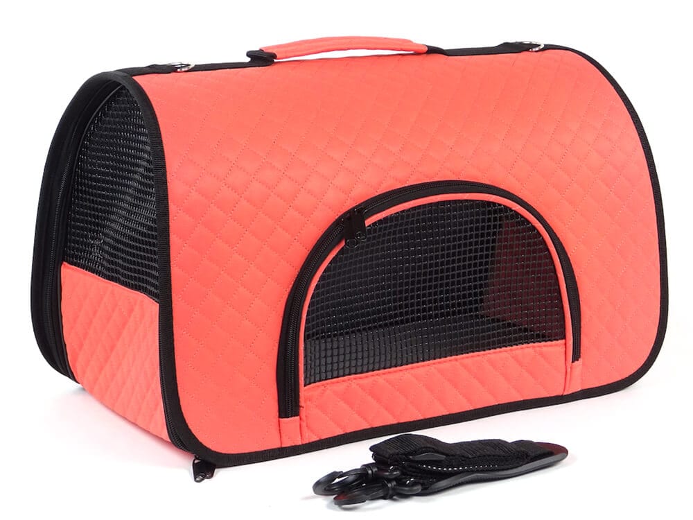 Home prošívaná taška pro psa Barva: Červená - Obrázek 2