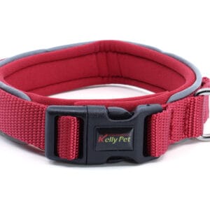 Vsepropejska Lava obojek s podšívkou pro psa | 33 - 58 cm Barva: Vínová