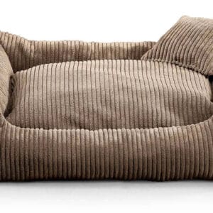 Vsepropejska Manšestr pelech pro psa s polštářkem Barva: Béžová