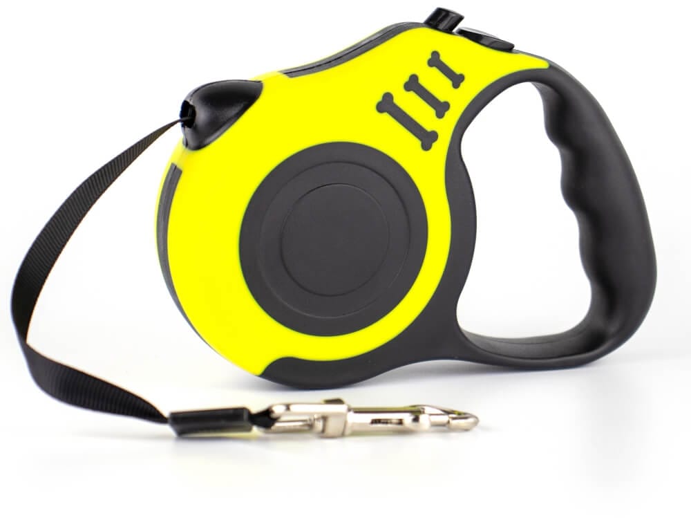 Vsepropejska Rest samonavíjecí vodítko pro psa Barva: Černo-žlutá