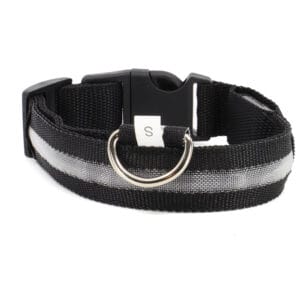 Vsepropejska Small svítící obojek pro psy | 28 - 43 cm Barva: Bílá