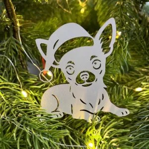 Vsepropejska Vánoční baňka s čivavou – ozdoba na stromeček Typ: Baňka 4