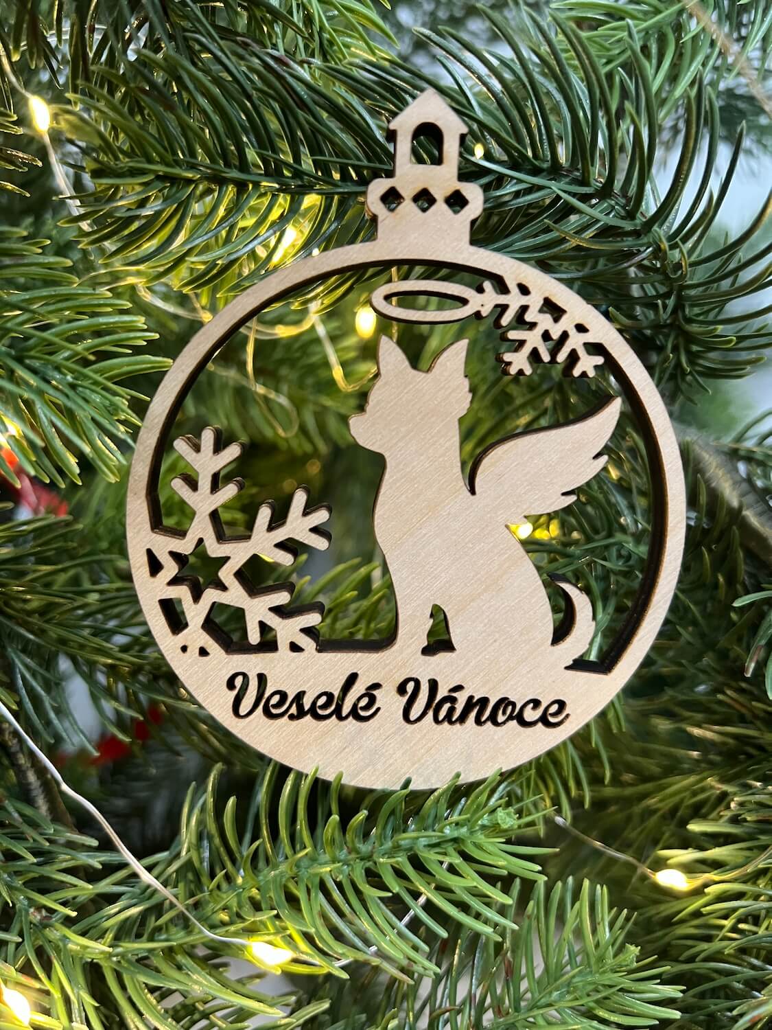 Vsepropejska Vánoční baňka s čivavou – ozdoba na stromeček Typ: Baňka 6