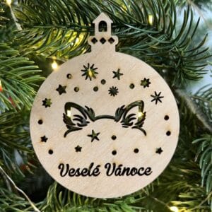 Vsepropejska Vánoční baňka s čivavou – ozdoba na stromeček Typ: Baňka 7