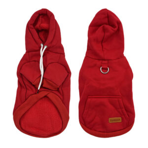 Vsepropejska Cotex bavlněná mikina pro psa s poutkem Barva: Červená