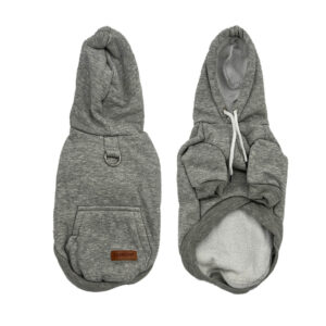 Vsepropejska Cotex bavlněná mikina pro psa s poutkem Barva: Šedá