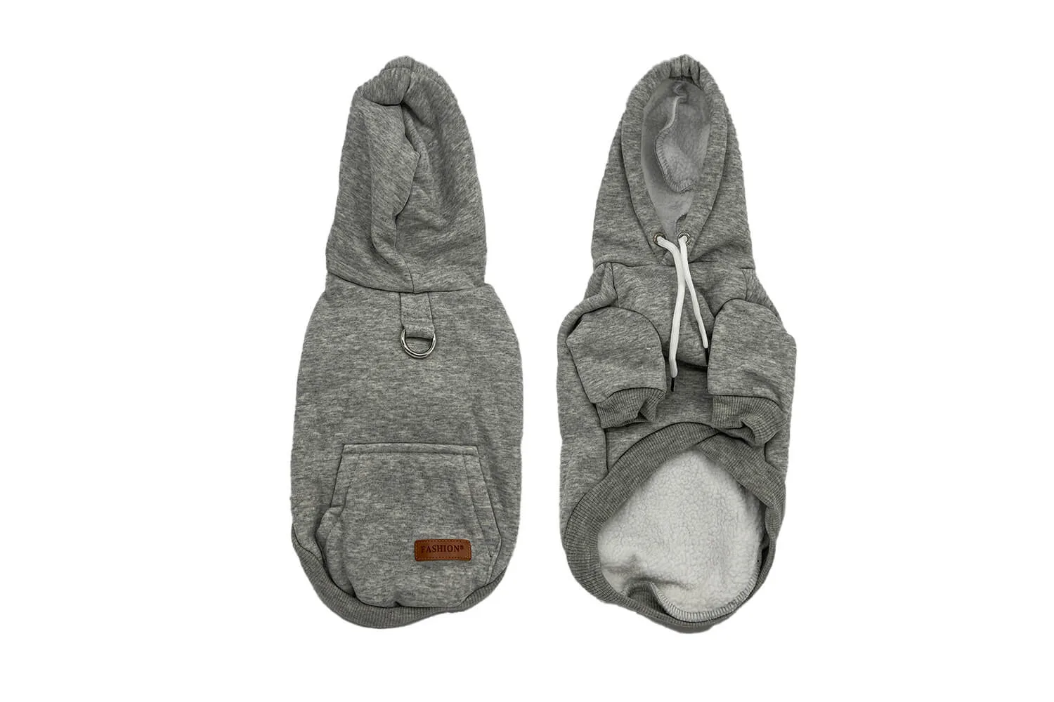 Vsepropejska Cotex bavlněná mikina pro psa s poutkem Barva: Šedá