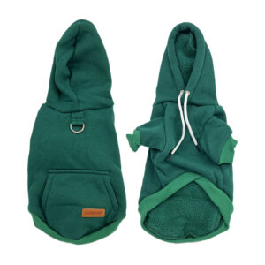 Vsepropejska Cotex bavlněná mikina pro psa s poutkem Barva: Zelená