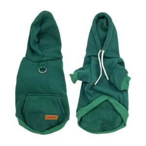 Vsepropejska Cotex bavlněná mikina pro psa s poutkem Barva: Zelená