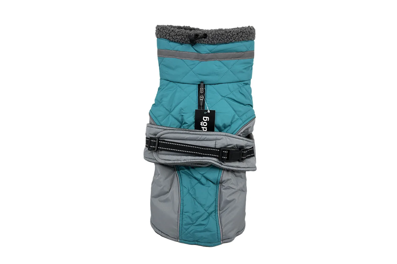 Vsepropejska Kairo zimní bunda pro psa s kožichem Barva: Tyrkysová