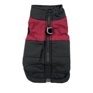 Vsepropejska Rainy obleček pro psa na zip Barva: Černo-červená