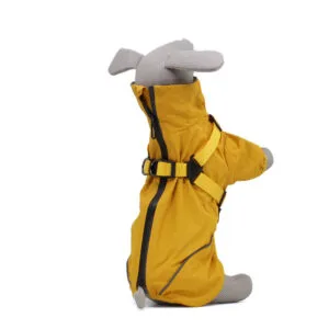 Vsepropejska Dryo pláštěnka pro psa s postrojem Barva: Žlutá