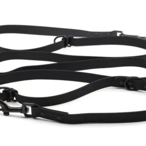 Vsepropejska Flip silikonové přepínací vodítko pro psa | 260 cm Barva: Černá