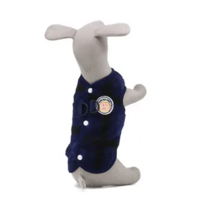 Vsepropejska Greyson károvaná mikina pro psa Barva: Modrá