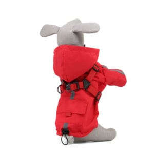 Vsepropejska Lorin pláštěnka pro psa s postrojem Barva: Červená