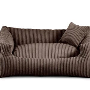 Vsepropejska Manšestr pelech pro psa s polštářkem Barva: Hnědá