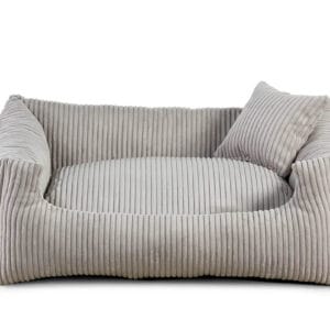 Vsepropejska Manšestr pelech pro psa s polštářkem Barva: Šedá