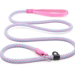 Vsepropejska Med reflexní vodítko pro psa 2 v 1  | 150 cm Barva: Růžová