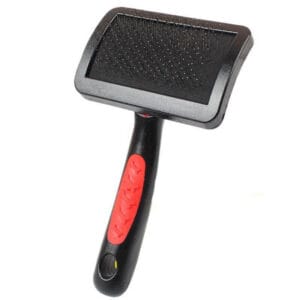 Vsepropejska Bert černo-červený vyčesávací kartáč Rozměr (cm): 7