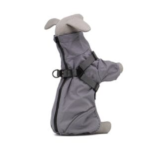 Vsepropejska Dryo pláštěnka pro psa s postrojem Barva: Šedá