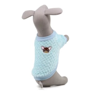 Vsepropejska Karo fleecová mikina pro psa Barva: Modrá