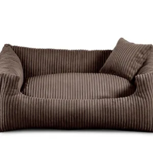 Vsepropejska Manšestr pelech pro psa s polštářkem Barva: Hnědá