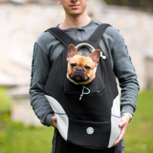 Vsepropejska Trend batoh pro psa | do 10 Kg Barva: Černá