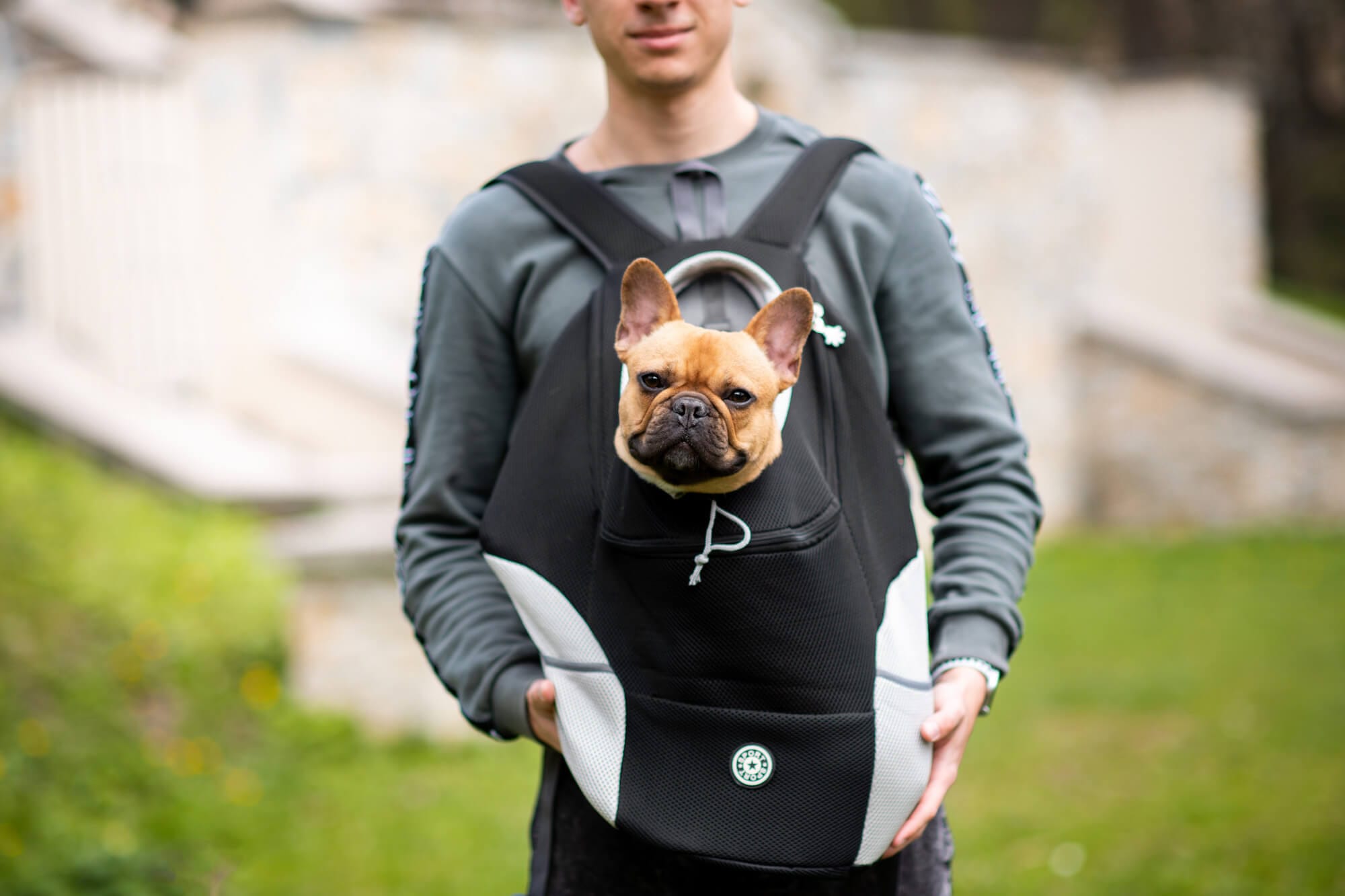 Vsepropejska Trend batoh pro psa | do 10 Kg Barva: Černá