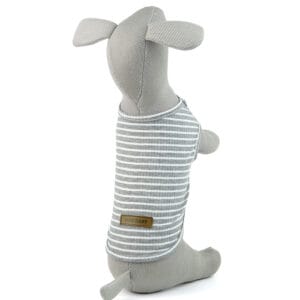 Vsepropejska Dog pruhované tričko pro psa Barva: Šedá