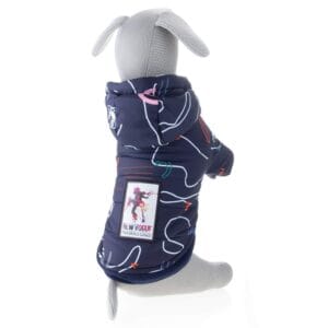 Vsepropejska Nicole teplá bunda pro psa s kapucí Barva: Modrá