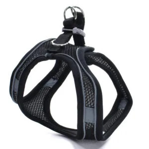 Vsepropejska Neve postroj pro psa s vodítkem | 22 – 46 cm Barva: Černá
