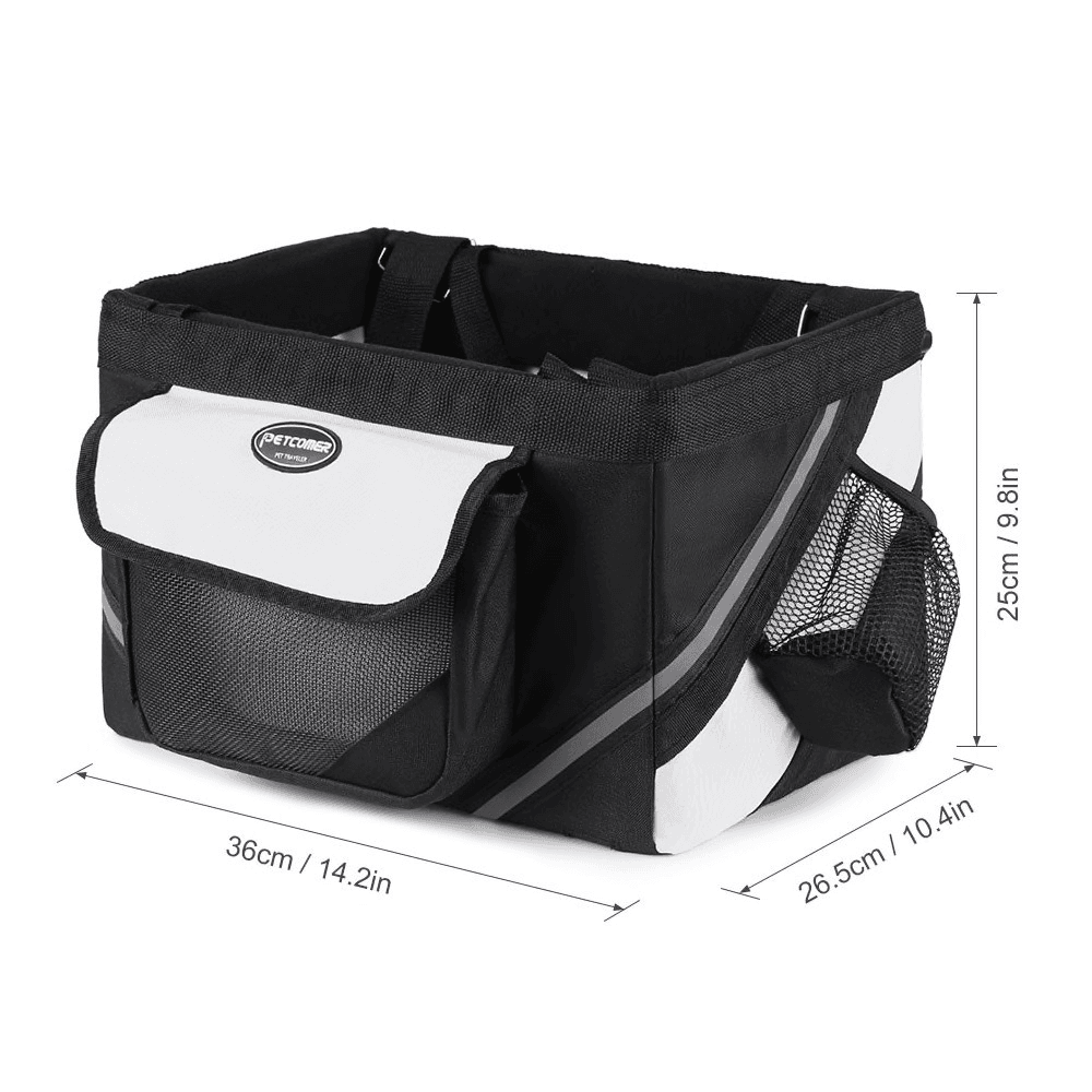 Černý košík na kolo pro psa | do 5 Kg - Obrázek 2