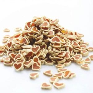Perrito srdíčka pro psy z kuřecího masa s rybou | 100g